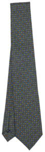 cravatta sartoriale arcuri seta uomo elegante 3 pieghe